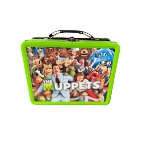 Disney The Muppets Movie Metal Lunch Box Green Embossed Tin 2011